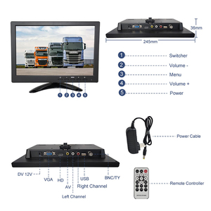 CareDrive DP-270 <strong>LCD</strong> <strong>Bus</strong> Video <strong>Player</strong> 10.1 Inch Input <strong>Bus</strong> Rearview Backup Screen Monitor for Vehicle /Truck/Van/Car/Camper - Product Image 6