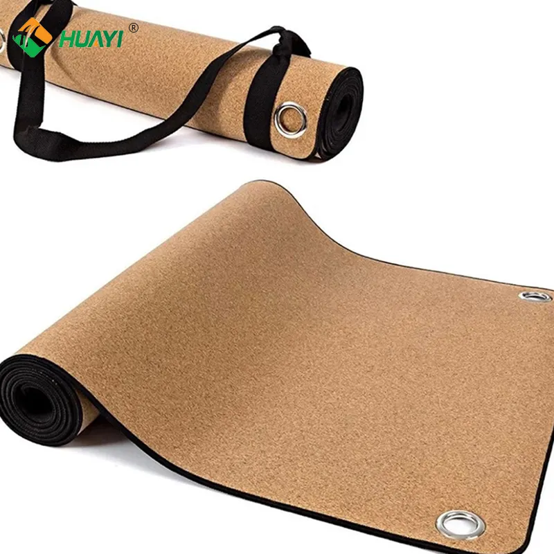 Venda quente Yoga Mat 5mm Custom Print Dobrável Anti Slip TPE Yoga mat profissional Natural Cork Yoga Mats