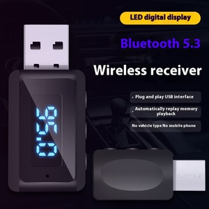 USB BT Receiver 5.3 ABS Material Car FM Stereo <strong>Audio</strong> Transmitter Adapter - Product Image 3