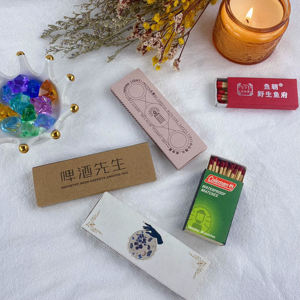 Hane ve partiler için kırmızı ve renkli sopa ile lüks siyah karton Matchsticks özel emniyetli kibritler - Product Image 6