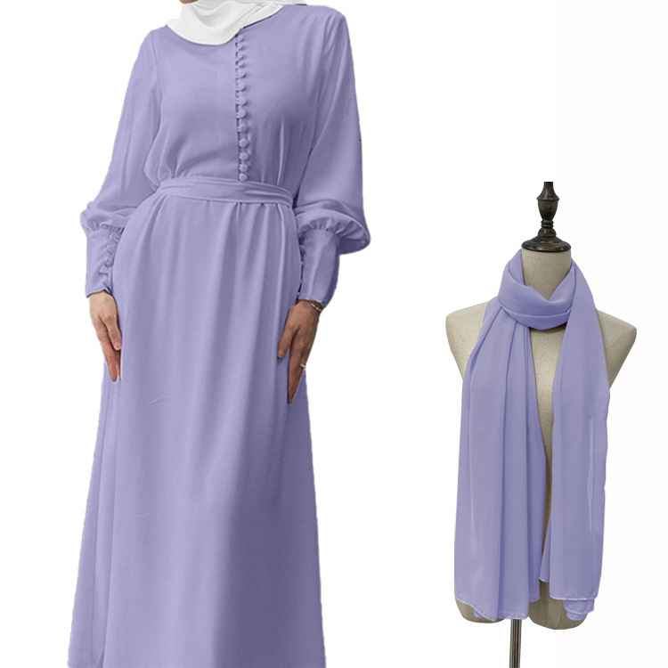 Light purple (with a headscarf)