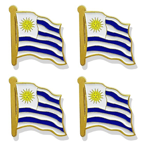 Epoksi Metal ile özel toptan pirinç demir yumuşak emaye uluslararası ülke bayrağı yaka rozeti Uruguay yunanistan mısır bayrağı Pin