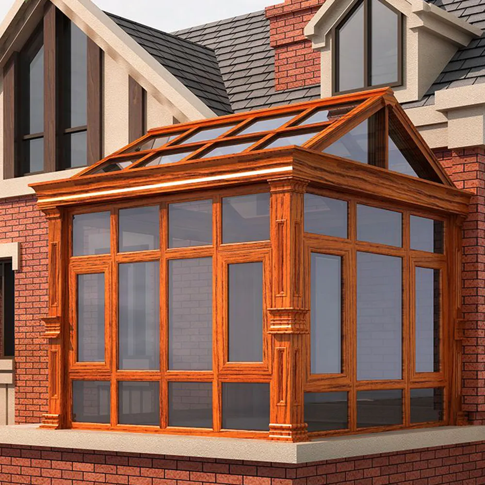 Case prefabbricate di alluminio nuovissime di alta qualità con la veranda in alluminio di vetro