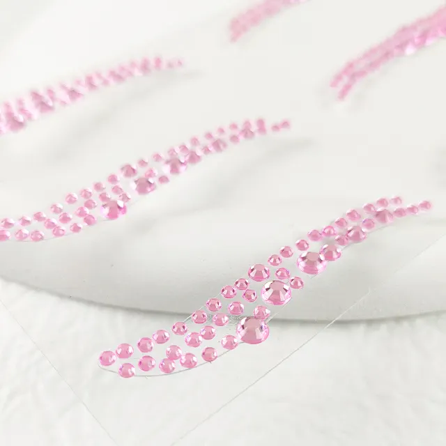 Strass fai da te con macchie transfrontaliere pasta per il viso grigio rosa pasta per sopracciglia in acrilico pasta diamantata decorativa maschera glitter tatuaggio