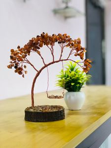 プレミアム品質のターコイズツリー瞑想用の大きな彫刻が施された宝石クリスタルツリー風水レイキ家とオフィスの装飾 - Product Image 2