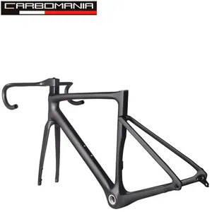 Tam karbon disk fren yol bisiklet iskeleti tam dahili kablo hattı karbon bisiklet yol çerçeve <span class=keywords><strong>EPS</strong></span> yüksek modüllü karbon bicicleta çerçeve