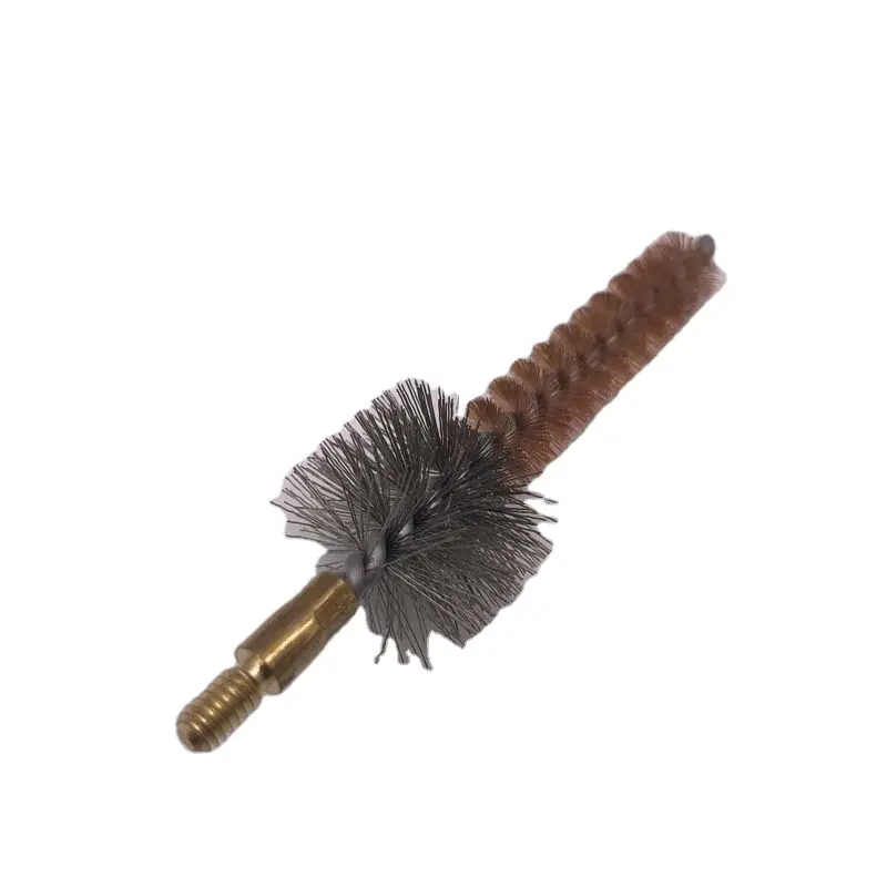 N ° BC223-1. Fil de bronze phosphoreux de calibre 223 et fil d'acier inoxydable Brosse de chambre AR 5.56mm filetage 8-32