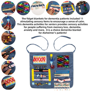 Fidget Avental para Demência Idosa Cobertor Sensorial para Pacientes com Demência Fidget Cobertor para Adultos com Demência - Product Image 5