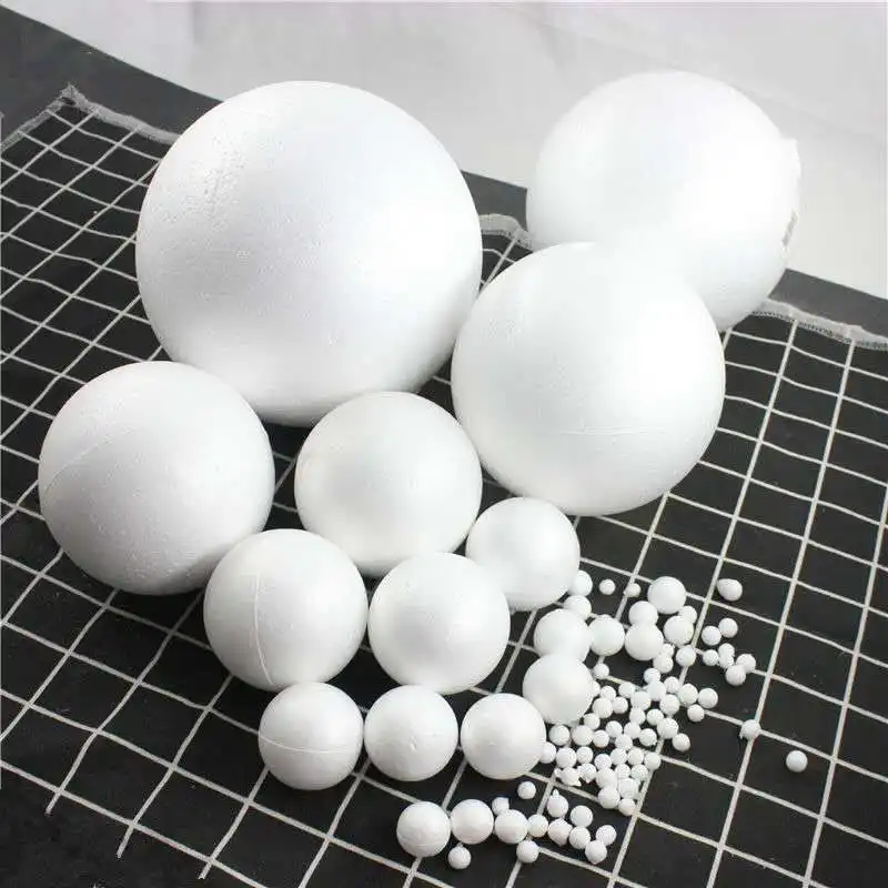 1-60cm EPS Perlen Styropor kugel Weiß DIY Polystyrol schaum massiv hohl Half Ball groß