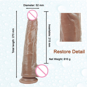 G-Punkt Vibratoren Großer Dildo 270mm Squlid Silikon Penis 10-Freq Vibrator Did-lo Echte Haut Dido für Paar Spielzeug - Product Image 6