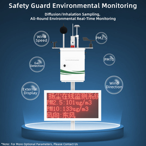 Estación meteorológica industrial Monitor 6 en 1 Sistema de monitoreo de calidad del aire en línea continuo automático ambiental de 2 en 1 - Product Image 4