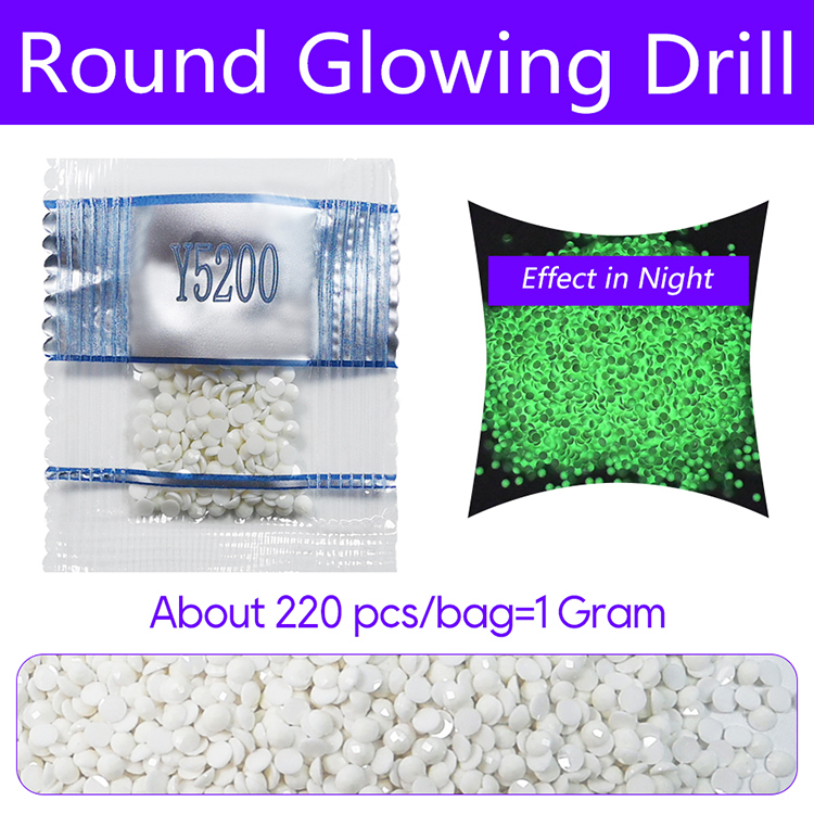 Round Glowing Drill - Small Bag