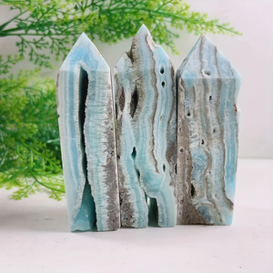 Tháp pha lê Aragonite xanh tự nhiên - Đá tự nhiên Ma-rốc - Trang trí chữa bệnh bằng năng lượng | Nhà cung cấp bán buôn - Product Image 2