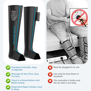 Terapie senza fili a corpo intero 4 camere sistema personalizzato di recupero dell'aria muscolare stivali massaggiatore gambe - Product Image 2