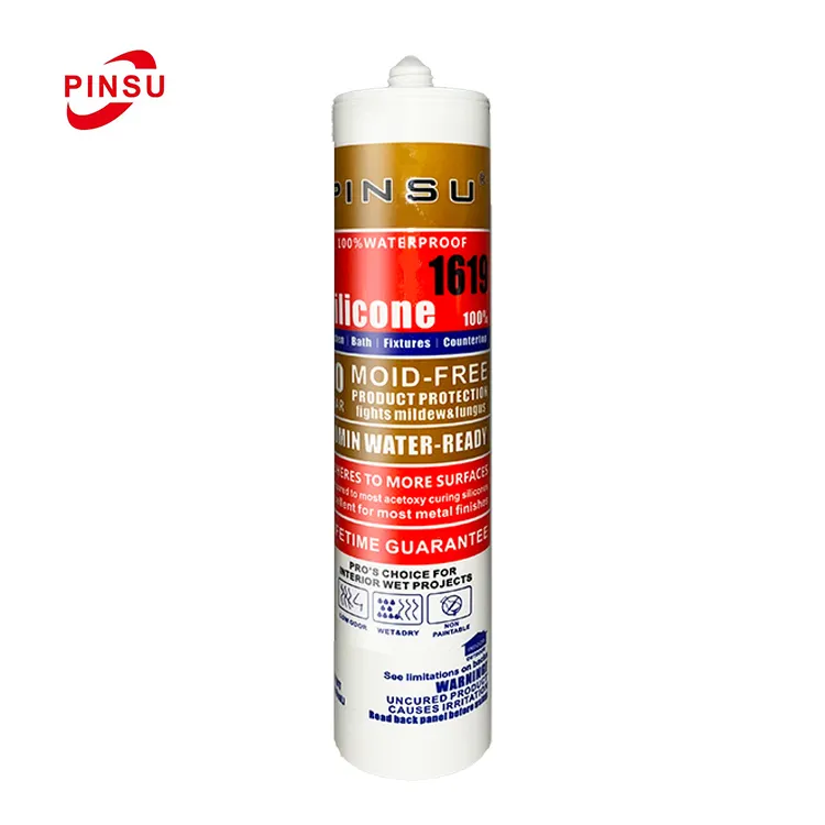 PINSU 1619 garanzia della qualità resistente alla muffa Silicone acquario sigillante silicone neutro resistente UV sigillante Silicone