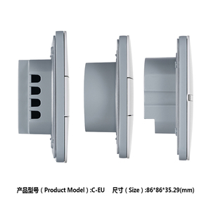 Akıllı ev Wifi işık cam Panel anahtarları konut Zigbee dokunmatik anahtarı ve prizler alev geciktirici plastik kabuk - Product Image 6