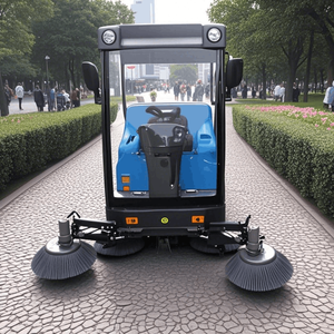 Điện đi xe trên Máy hút bụi công nghiệp quét pin-Powered rác làm sạch xe tải cho xi măng đá cẩm thạch đường quét - Product Image 3