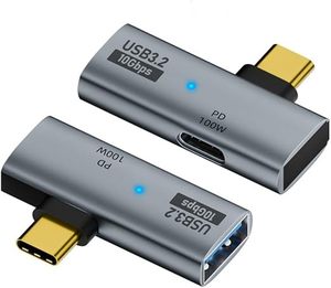 2合1 USB C至USB 3.2适配器，带100W充电端口，USB C公对母快速充电数据传输OTG转换器适配器 - Product Image 1