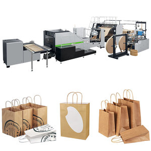 ROKIN BRAND Full <strong>automatic</strong> roll feeding paper bag <strong>handle</strong> <strong>making</strong> <strong>machine</strong> paper shopping bag <strong>making</strong> <strong>machine</strong> with <strong>handles</strong> - Product Image 2