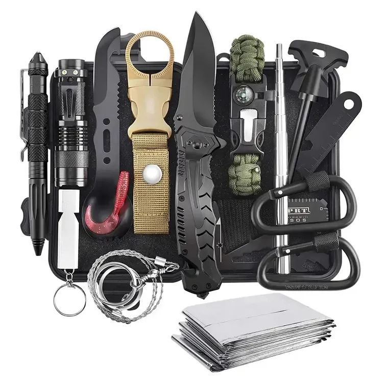 Wilderness Travel Forest Jungle Adventure Gear Outdoor Camping Emergency Super Tactical Survival Kit