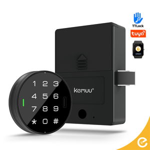 KEMUU TTlock Tuya電子コード引き出しロックキャビネットコンビネーションロックロッカー用キャビネットロックカードとキー付き - Product Image 1