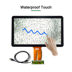 17,3 Zoll Capac itive Touch Wasserdichter G G-Struktur Blend freier Touchscreen-Digitalis ierer mit USB-Schnitts telle EETI3189/ILITEK2510