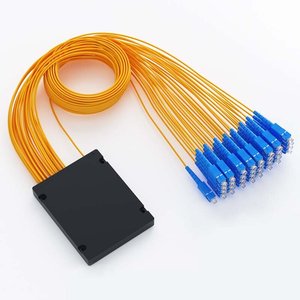 Promoção Preço Plc Splitter 1x16 ABS Caixa Cassetes com SC UPC Conector Tipo Caixa Fiber Splitter Fibra Óptica Splitter