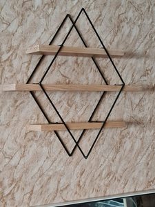 2025 mộc mạc rắn gỗ kệ gắn kết trang trí khác phòng khách lưu trữ đồ nội thất nổi Kệ tường - Product Image 5