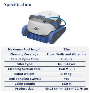 Yunus S300i yüzme havuzu temizlik robotu otomatik havuz temizleyici - Product Image 6