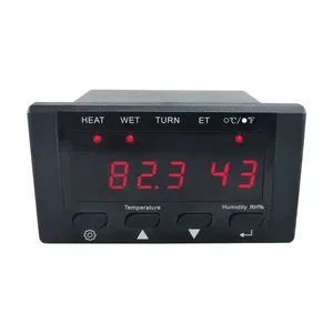 Controlador Digital de Temperatura y Humedad, Incubadora de Dos Sensores Fahrenheit y Celsius, Controlador de Temperatura de 2 Unidades