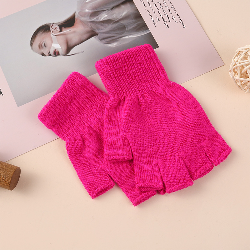 Demi-doigt rose rouge