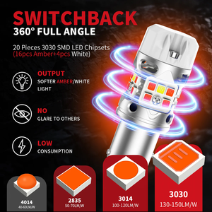 9-20V CANBUS G3 Led Bulb Turn signal Bulb Led <strong>Light</strong> P21w T20 T25 W21w 7440 3156 1156 Reverse Backup Led <strong>Light</strong> for Car - Product Image 3