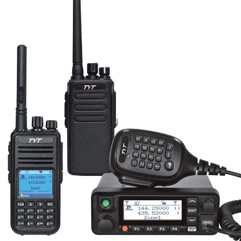 뜨거운 판매 DMR 디지털 차량 라디오 TYT MD-9600 50W VHF UHF 높은 출력 전원 자동차 모바일 라디오 해양