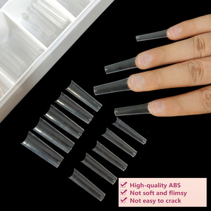 ปลายเล็บทรงสี่เหลี่ยมเรียว100% ไม่มี C Curve XL XXL - Product Image 6