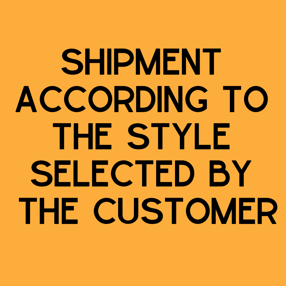 Expédition selon le style choisi par l'acheteur