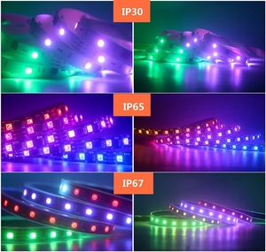 5050 SMD WS2811 RGB LED striscia luminosa 30 60 LED Controller esterno 1 IC Design luminoso normale DC12V - Product Image 6