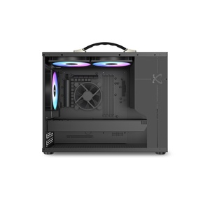 Nuovo arrivo nero M ATX portatile piccolo Computer Case da tavolo custodia PC custodia con supporto per Pc per PC a casa - Product Image 3