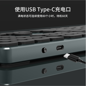 Ultra Slim Multi Media Aluminum Wireless <strong>Keyboard</strong> and Mouse Set for <strong>IOS</strong> Android Tablet PC Windows for IPad - Product Image 6