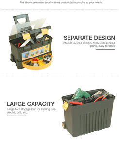 促销小型塑料工具箱手动五金工具箱 - Product Image 4