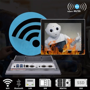 RK3288/RK3399/RK3566/RK3568 IP65防水埋め込みファンレスコンピュータ工業用タッチスクリーンパネルPc工場オートメーション用 - Product Image 5