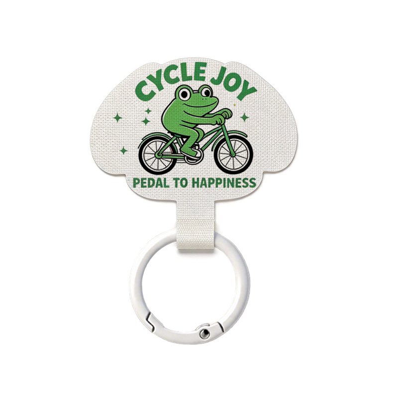 Frog riding bicycle pattern pad