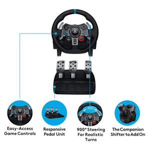 Logi Tech G29 Racingล้อเกมพร้อมFeedbackต้นฉบับใหม่พวงมาลัยสําหรับPS4 PS3 Xbox Xbox One & PCรุ่นOne - Product Image 5