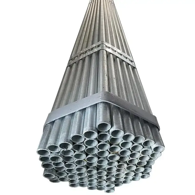 Venta caliente tubo de acero galvanizado tamaños de 2 pulgadas tubo de hierro galvanizado redondo para proyecto de conservación de agua