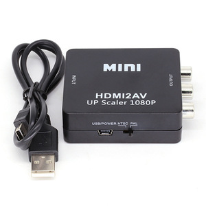 黑色高清到AV 3 RCA CVBS视频compos到音频转换器HDMI2AV - Product Image 2