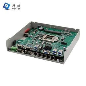 Neues Design Intel LGA1151 i3 i5 i7 RS232 4 COM 4 POE 5 LAN 11 USB-Lüfter Wärme ableitung Bild verarbeitung Eingebetteter industrieller Mini-PC - Product Image 6