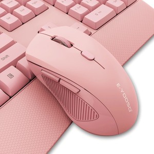 2.4GHzフルサイズの人間工学に基づいたワイヤレスキーボードとマウスのコンボ3 DPI調整可能および6ボタンコンピューター用コードレスUSBマウス - Product Image 2