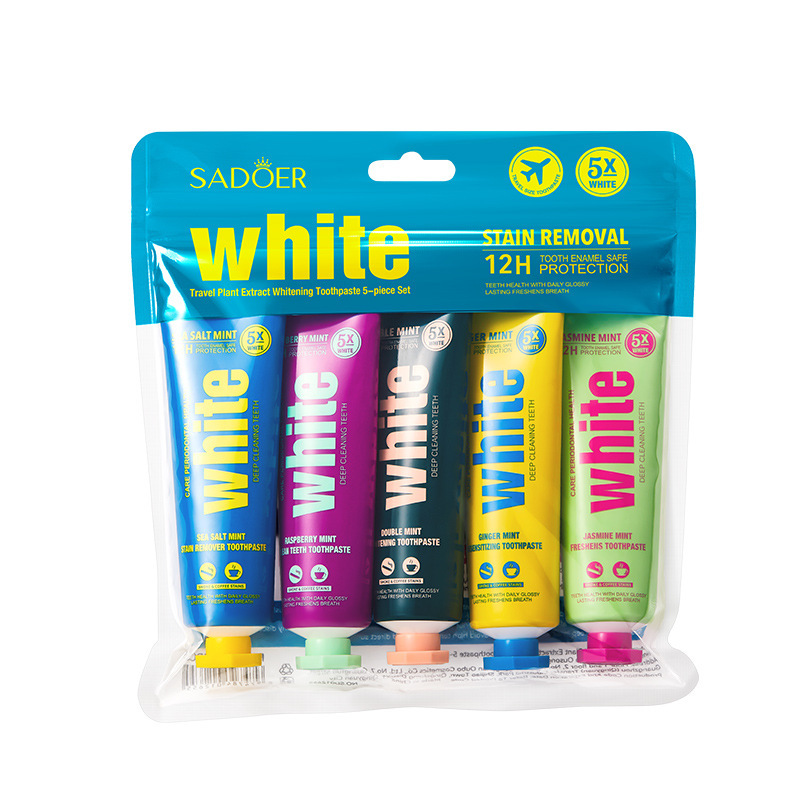 Set dentifricio da cinque pezzi