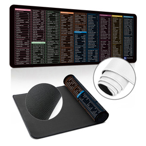 XL genişletilmiş büyük oyun Mousepad kaymaz dikişli kenar Excel kısayol tuşları hile levha PC ofis Mouse Pad - Product Image 3