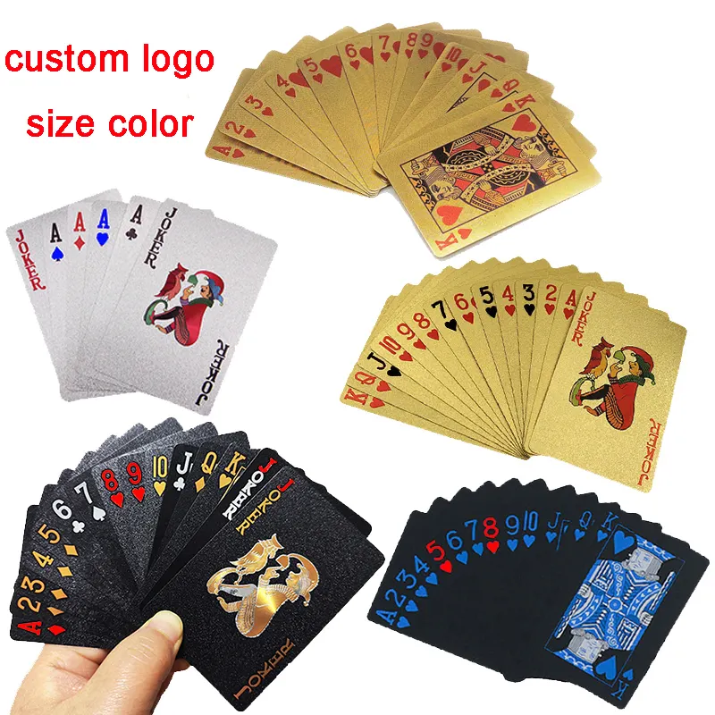 Caixa de cartas personalizada de plástico, caixa de cartas de jogo de poker de alta qualidade, logotipo personalizado, tamanho de cor, esportes e entretenimento, jogos de tabuleiro 30