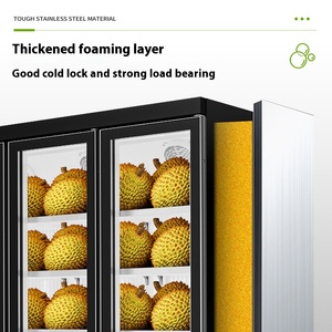Cat Mountain King Tủ đông đứng làm mát bằng không khí thương mại nhiệt độ đơn cho trưng bày thực phẩm Lẩu sầu riêng trong siêu thị - Product Image 4